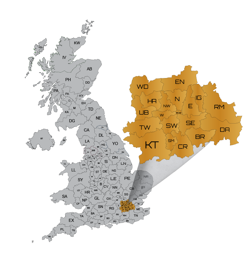 Map of Greater London Branch